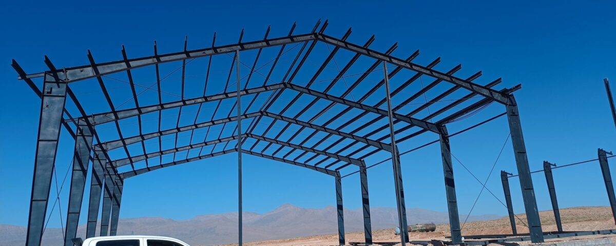 فروش و نصب سوله دست دوم دهانه 20 متر در شهرک صنعتی کرمان برای جناب مهندس امامی