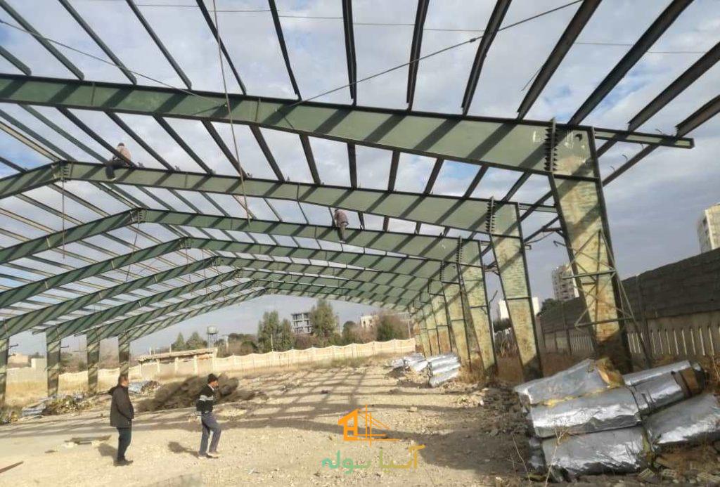 نمایی دیگر از سوله دهانه 24 متری