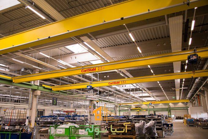 الزامات فنی سوله برای نصب جرثقیل سقفی کارگاهی